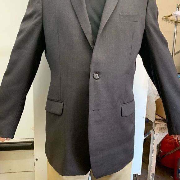 Calvin Klein blazer charcoal grey size 44l - Picture 2 of 7